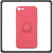 Θήκη Πλάτης - Back Cover, Silicone Σιλικόνη Ηawthorn Red Κόκκινο Finger Grip For iPhone 7/8/SE 2020/SE 2022