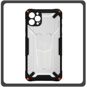 Θήκη Πλάτης - Back Cover, Silicone Σιλικόνη Hybrid TPU Black Μαύρο For iPhone 12 Pro