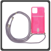 Θήκη Πλάτης - Back Cover, Silicone Σιλικόνη Strap TPU Pink Ροζ For iPhone 11