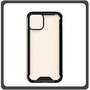 Θήκη Πλάτης - Back Cover, Silicone Σιλικόνη Acrylic Black Μαύρο For iPhone 11 Pro Max