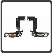 HQ OEM Συμβατό Για Apple iPhone 12 Mini (A2399, A176, A2400, A2398, A2399, iPhone13,1)  Charging Dock Connector Flex Καλωδιοταινία Κονέκτορας Φόρτισης + Microphone Μικρόφωνο Blue Μπλε (Grade AAA+++)