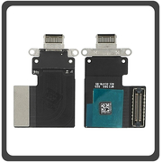 HQ OEM Apple iPad Pro 11'' (2018) (A2013, A1934, A1980, A1979) Charging Dock Connector Lightning Flex Καλωδιοταινία Κονέκτορας Φόρτισης Black Μαύρο (Premium A+)