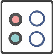 HQ OEM &Sigma;&upsilon;&mu;&beta;&alpha;&tau;ό &Gamma;&iota;&alpha; Apple iPhone 13, iPhone13 (A2633, A2482, A2631, A2634, A2635, iphone14,5) Main Camera Lens &Tau;&zeta;&alpha;&mu;ά&kappa;&iota; &Kappa;ά&mu;&epsilon;&rho;&alpha;&sigmaf; + Frame &Pi;&lambda;&alpha;ί&sigma;&iota;&omicron;​ Midnight  (Grade AAA+++)