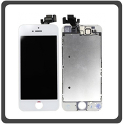 OEM HQ Iphone 5, Iphone5 (A1428 A1429 A1442) Lcd Display Screen Οθόνη + Touch Screen Digitizer Μηχανισμός Αφής + Small Parts Μικρά Εξαρτήματα White Άσπρο (Premium A+)