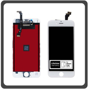 OEM HQ Iphone 6 , Iphone6 (A1549, A1586, A1589, A1522, A1524, A1593, iPhone7,2) IPS LCD Display Assembly Screen Οθόνη + Touch Screen Digitizer Μηχανισμός Αφής White Άσπρο (Lifetime Warranty Για Συνεργατες B2B​)