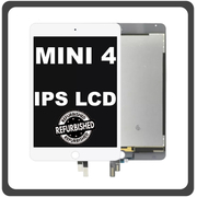 iPad mini 4 (2015) (A1538, A1550, iPad5,1, iPad5,2) IPS LCD Display Aseembly Screen &Omicron;&theta;ό&nu;&eta; + Touch Digitizer Unit &Mu;&eta;&chi;&alpha;&nu;&iota;&sigma;&mu;ό&sigmaf; A&phi;ή&sigmaf; + Home Button &Kappa;&epsilon;&nu;&tau;&rho;&iota;&kappa;ό &Kappa;&omicron;&upsilon;&mu;&pi;ί White Ά&sigma;&pi;&rho;&omicron; With Dormancy Function (Ref By Apple)
