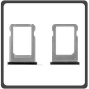 HQ OEM Συμβατό Για Apple iPhone X, iPhoneX (A1865, A1901, A1902, A1903, iPhone10,3, iPhone10,6) Sim Tray Υποδοχέας Βάση Θήκη Κάρτας SIM Silver Ασημί (Grade AAA+++)