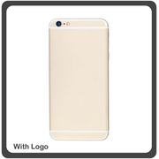 OEM HQ iPhone 6 (A1549, A1586, A1589, A1522, A1524, A1593) Καπάκι Μπαταρίας Battery Cover + Πλαϊνά Πλήκτρα Side Keys + Θήκη Κάρτας Sim Holder Gold (Grade AAA+++)