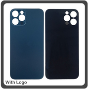 HQ OEM Συμβατό Για Apple iPhone 12 Pro (A2407, A2341, A2406) Aftermarket Rear Back Battery Cover with Camera Big Hole Πίσω Κάλυμμα Πλάτη Καπάκι Μπαταρίας Pacific Blue Μπλε (Premium A+)