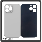 HQ OEM &Sigma;&upsilon;&mu;&beta;&alpha;&tau;ό &Gamma;&iota;&alpha; Apple iPhone 13 Pro Max (A2643, A2484, A2641) Aftermarket Rear Back Battery Cover with Camera Big Hole &Pi;ί&sigma;&omega; &Kappa;ά&lambda;&upsilon;&mu;&mu;&alpha; &Pi;&lambda;ά&tau;&eta; &Kappa;&alpha;&pi;ά&kappa;&iota; &Mu;&pi;&alpha;&tau;&alpha;&rho;ί&alpha;&sigmaf; Silver &Alpha;&sigma;&eta;&mu;ί (Premium A+)