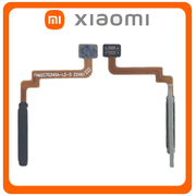 Γνήσια Original Xiaomi Redmi 10 (21061119AG, 21061119DG), Fingerprint Flex Sensor Αισθητήρας Δακτυλικού Αποτυπώματος Carbon Gray Μαύρο (Service Pack By Xiaomi)