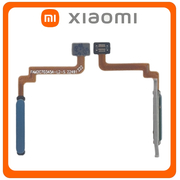 Γνήσια Original Xiaomi Redmi 10 (21061119AG, 21061119DG), Fingerprint Flex Sensor Αισθητήρας Δακτυλικού Αποτυπώματος Sea Blue Μπλε (Service Pack By Xiaomi)