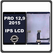 iPad Pro 12.9 (2015) (A1584, A1652, iPad6,7, iPad6,8) IPS LCD Display Aseembly Screen Οθόνη + Touch Digitizer Unit Μηχανισμός Aφής Black Μαύρο (Ref By Apple)