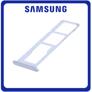 Γνήσια Original Samsung Galaxy A14 4G, (SM-A145F, SM-A145F/DSN) Sim tray + MicroSD tray Υποδοχέας Βάση Θήκη Κάρτας SIM Silver Ασημί GH81-23522A (Service Pack By Samsung)