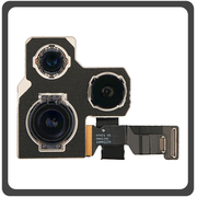 Γνήσια Original For Apple iPhone 14 Pro Max, iPhone 14 ProMax (A2894, A2651), Main Rear Back Camera Module Flex Κεντρική Κάμερα 48 + 12 + 12 Pulled