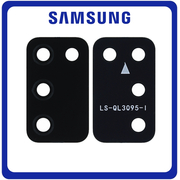 Γνήσια Original Samsung Galaxy A02S (SM-A025F, SM-A025F/DS,) Rear Back Camera Glass Lens Πίσω Τζαμάκι Κάμερας Black Μαύρο GH81-20124A (Service Pack By Samsung)