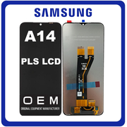 HQ OEM Συμβατό Με Samsung Galaxy A14 4G (SM-A145F), A14 5G (SM-A146B) BOE Flex PLS LCD Display Screen Assembly Οθόνη + Touch Screen Digitizer Μηχανισμός Αφής Black Μαύρο (Premium A+)