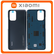 Γνήσια Original Xiaomi Redmi Note 10S (M2101K7BG, M2101K7BI) Rear Back Battery Cover Πίσω Καπάκι Πλάτη Μπαταρίας Shadow Black Μαύρο 550500015E9T 55050000Z19T (Service Pack By Xiaomi)