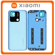 Γνήσια Original Xiaomi Redmi 10A (220233L2C, 220233L2G) Rear Back Battery Cover Πίσω Καπάκι Πλάτη Μπαταρίας Sea Blue 55050001YE9T (Service Pack By Xiaomi)