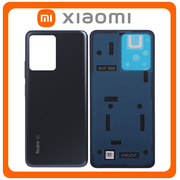 HQ OEM Συμβατό Με Xiaomi Redmi Note 12 5G, Redmi Note12 5G (22111317I, 22111317G) Rear Back Battery Cover Πίσω Καπάκι Πλάτη Μπαταρίας Matte Black Μαύρο (Premium A+​)