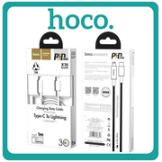 Hoco X36 Swift PD USB-C to Lightning Cable 18W 1m White Λευκό