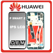 HQ OEM &Sigma;&upsilon;&mu;&beta;&alpha;&tau;ό &Gamma;&iota;&alpha; Huawei P Smart Z (STK-LX1), IPS LCD Display Screen Assembly &Omicron;&theta;ό&nu;&eta; + Touch Screen Digitizer &Mu;&eta;&chi;&alpha;&nu;&iota;&sigma;&mu;ό&sigmaf; &Alpha;&phi;ή&sigmaf; + Frame Bezel &Pi;&lambda;&alpha;ί&sigma;&iota;&omicron; &Sigma;&alpha;&sigma;ί Emerald Green &Pi;&rho;ά&sigma;&iota;&nu;&omicron; (Grade AAA)