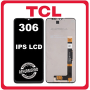 New Refurbished TCL 306 (X668, 6102H) IPS LCD Display Screen Assembly &Omicron;&theta;ό&nu;&eta; + Touch Screen Digitizer &Mu;&eta;&chi;&alpha;&nu;&iota;&sigma;&mu;ό&sigmaf; &Alpha;&phi;ή&sigmaf; Black &Mu;&alpha;ύ&rho;&omicron;
