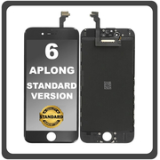 HQ OEM Συμβατό Με Apple iPhone 6, iPhone6 (A1549, A1586) APLONG Standard Version LCD Display Screen Assembly Οθόνη + Touch Screen Digitizer Μηχανισμός Αφής Black Μαύρο (Premium A+) (Lifetime Warranty Για Συνεργάτες B2B​)
