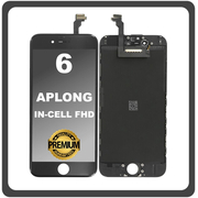 HQ OEM Συμβατό Με Apple iPhone 6, iPhone6 (A1549, A1586) APLONG InCell FHD LCD Display Screen Assembly Οθόνη + Touch Screen Digitizer Μηχανισμός Αφής Black Μαύρο (Premium A+) (Lifetime Warranty Για Συνεργατες B2B​)