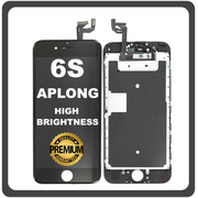 HQ OEM Συμβατό Με Apple iPhone 6S, iPhone6S (A1633, A1688) APLONG High Brightness LCD Display Screen Assembly Οθόνη + Touch Screen Digitizer Μηχανισμός Αφής Black Μαύρο (Premium A+) (Lifetime Warranty Για Συνεργάτες B2B​)