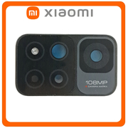 Γνήσια Original Xiaomi Redmi Note 11 Pro+ 5G, Redmi Note 11 Pro Plus 5G (21091116UG, 21091116UC) Camera Frame Πίσω Πλαίσιο Κάμερας + Camera Lens Τζαμάκι Κάμερας Mysterious Black Μαύρο (Service Pack By Xiaomi)