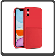 Θήκη Πλάτης - Back Cover, Silicone Σιλικόνη  Liquid Inserted TPU Protective Case Red Κόκκινο For iPhone XS Max