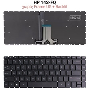 Πληκτρολόγιο hp 14s-fq no Frame us + Backlit