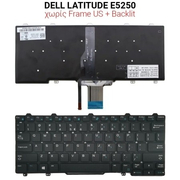 Πληκτρολόγιο Dell Latitude E5250 no Frame us + Backlit