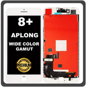 HQ OEM Συμβατό Με Apple iPhone 8+, iPhone 8 Plus (A1864, A1897) APLONG Wide Color Gamut LCD Display Screen Assembly Οθόνη + Touch Screen Digitizer Μηχανισμός Αφής White Άσπρο (Premium A+) (Lifetime Warranty Για Συνεργάτες B2B​)
