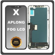 Original FOG Apple iPhone X, iPhoneX (A1865, A1901) APLONG LCD Display Screen Assembly Οθόνη + Touch Screen Digitizer Μηχανισμός Αφής Black Μαύρο (Premium A+) (Lifetime Warranty Για Συνεργατες B2B​)