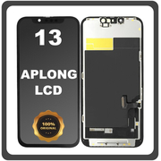 Γνήσια Original Apple iPhone 13, iPhone13 (A2633, A2482) APLONG LCD Display Screen Assembly Οθόνη + Touch Screen Digitizer Μηχανισμός Αφής Black Μαύρο (Premium A+) (Lifetime Warranty Για Συνεργατες B2B​)