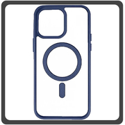Θήκη Πλάτης - Back Cover, Silicone Σιλικόνη Frosted Edge Macaroon Magnetic Case Sky Blue Μπλε For iPhone 14 Pro