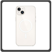 Θήκη Πλάτης - Back Cover, Silicone Σιλικόνη Fine Hole TPU Magnetic Case Transparent Διάφανο For iPhone 14
