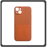 Θήκη Πλάτης - Back Cover, Silicone Σιλικόνη Liquid Inserted TPU Protective Case Orange Πορτοκαλί For iPhone 14 Plus