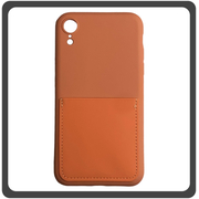 Θήκη Πλάτης - Back Cover, Silicone Σιλικόνη Liquid Inserted TPU Protective Case Orange Πορτοκαλί For iPhone XR