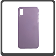 Θήκη Πλάτης - Back Cover, Silicone Σιλικόνη Ultra Thin Feather Purple Μωβ For iPhone X/XS