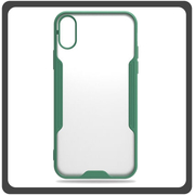 Θήκη Πλάτης - Back Cover, Silicone Σιλικόνη TPU-Rimmed Acrylic Protective Case Green Πράσινο For iPhone XR