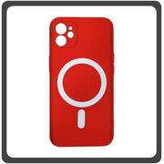 Θήκη Πλάτης - Back Cover, Silicone Σιλικόνη Fine Hole TPU Magnetic Case 2.0mm Red Κόκκινο For iPhone 11