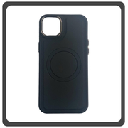 Θήκη Πλάτης - Back Cover, Silicone Σιλικόνη Liquid Magnetic Skin Protection Case Black Μαύρο For iPhone 14