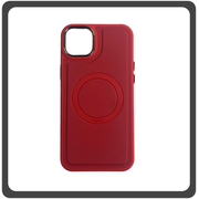 Θήκη Πλάτης - Back Cover, Silicone Σιλικόνη Liquid Magnetic Skin Protection Case Red Κόκκινο For iPhone 14