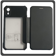 Θήκη Book, Δερματίνη Magnetic Leather Case Black Μαύρο For iPhone XR​