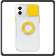 Θήκη Πλάτης - Back Cover, Silicone Σιλικόνη Dazzling Sliding Window Case Yellow Κίτρινο For iPhone 11​