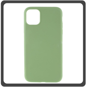 Θήκη Πλάτης - Back Cover, Silicone Σιλικόνη High Quality Liquid TPU Soft Protective Case 2.0mm Matcha Green Πράσινο For iPhone 11
