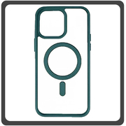 Θήκη Πλάτης - Back Cover, Silicone Σιλικόνη Frosted Edge Macaroon Magnetic Case Green Πράσινο For iPhone 11 Pro